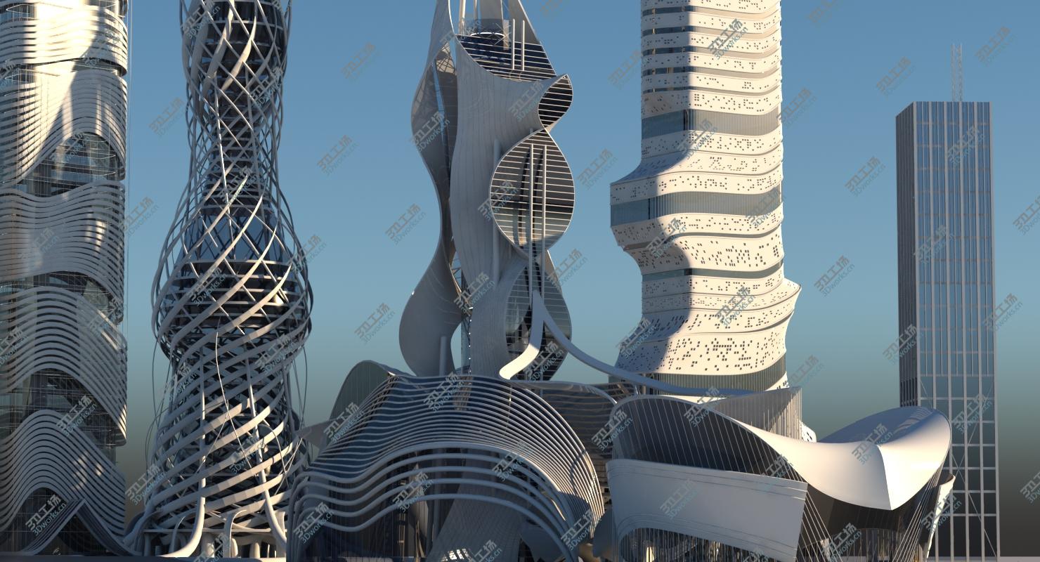 images/goods_img/2021040231/Futuristic Skyscraper collection 6 3D model/4.jpg